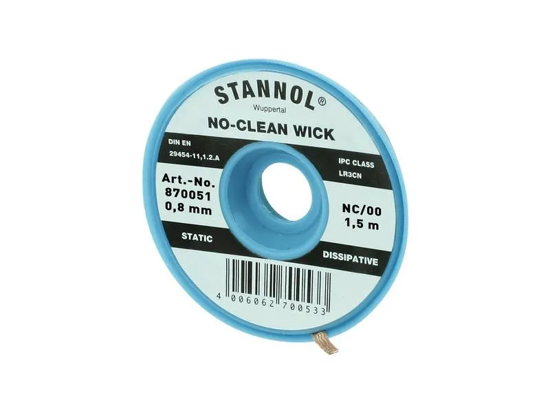 Stannol Entlötlitze NC-BB Entlötlitze 0.8 mm x 1.5 m halogenfrei