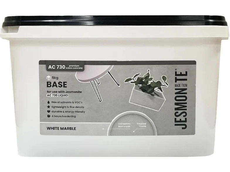 Jesmonite Modelliermasse Zementbasis Pulver 5 kg, White Marble
