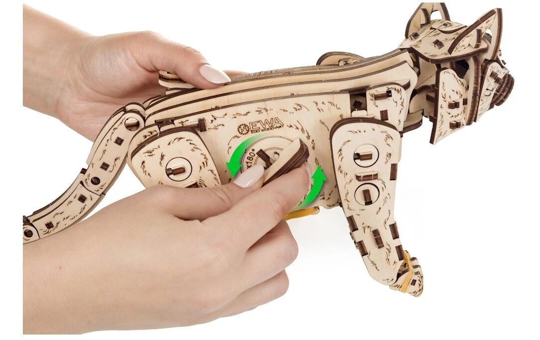 Eco-Wood-Art Bausatz Kätzchen Natur