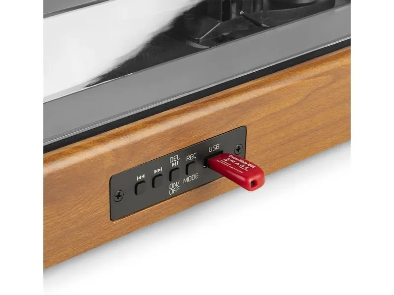 Audizio Plattenspieler RP335 Braun/Schwarz