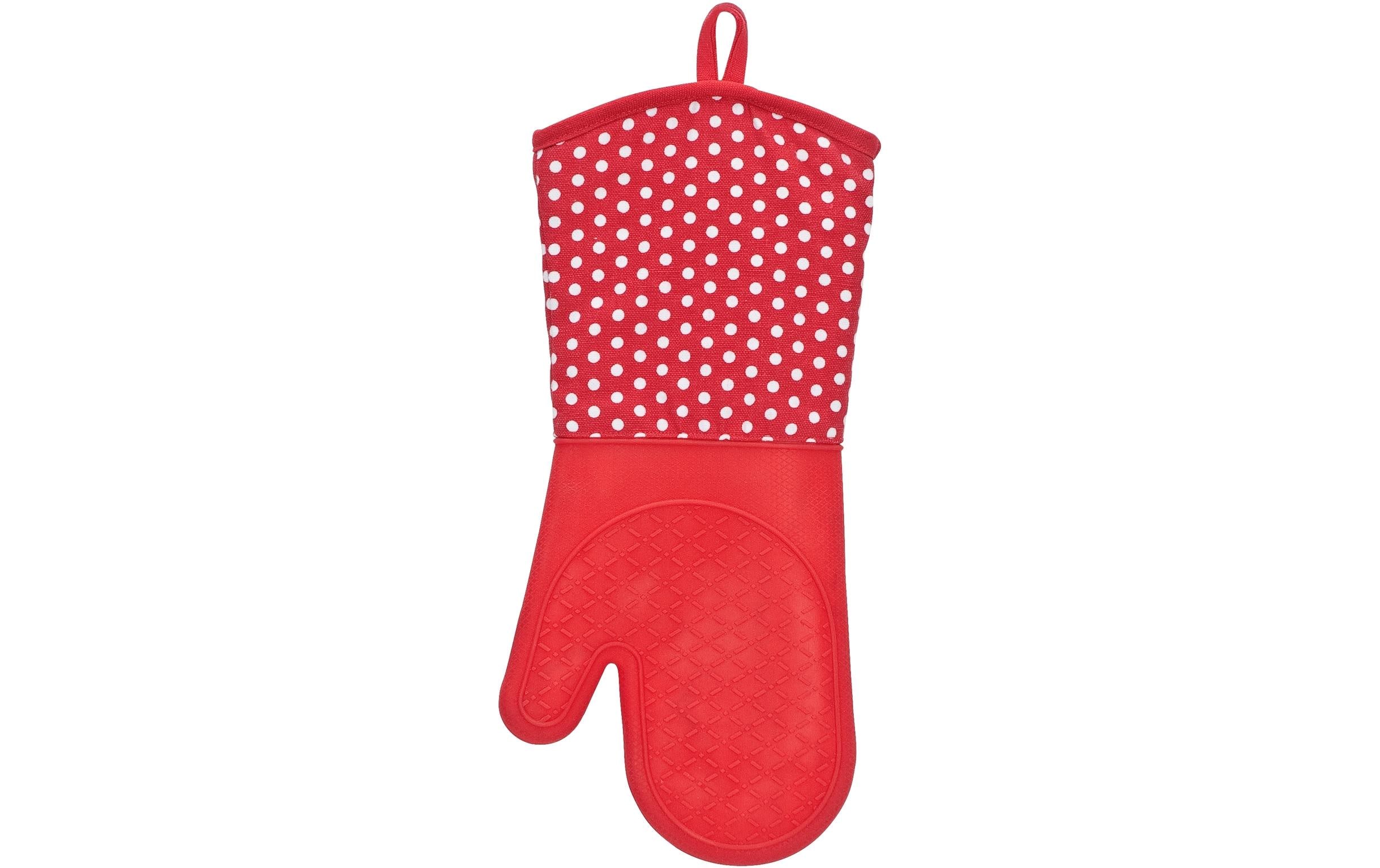 Wenko Küchenhandschuh Punkte 2er Set, Rot Wenko Küchenhandschuh Punkte 2er Set, Rot