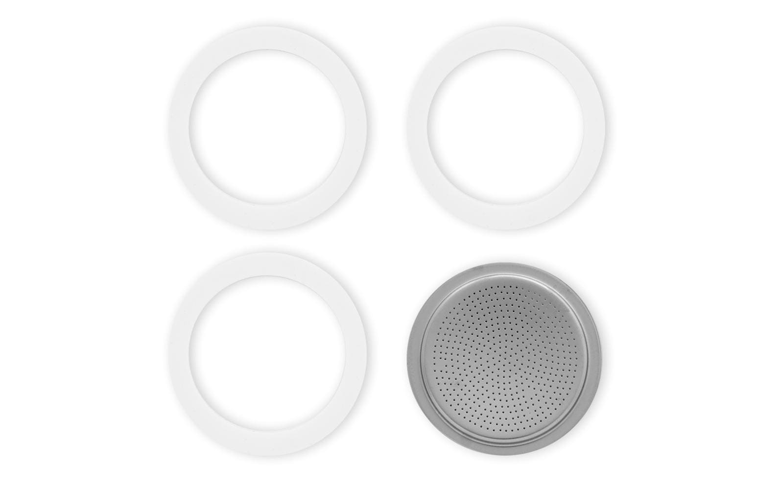 Bialetti Dichtung & Filterplatte zu Bialetti Moka, 2 Tassen