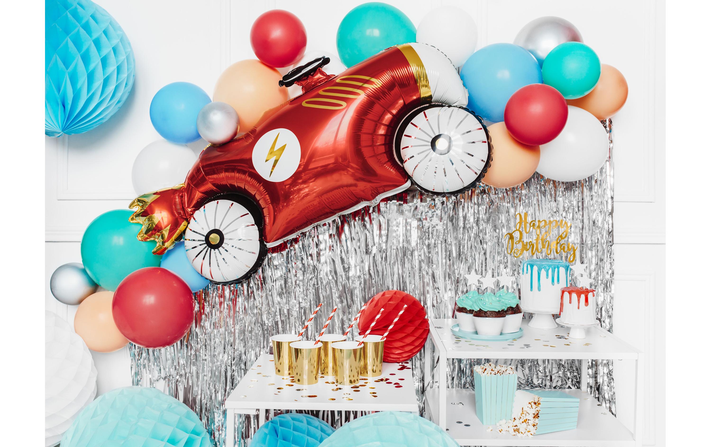 Partydeco Folienballon Car Rot