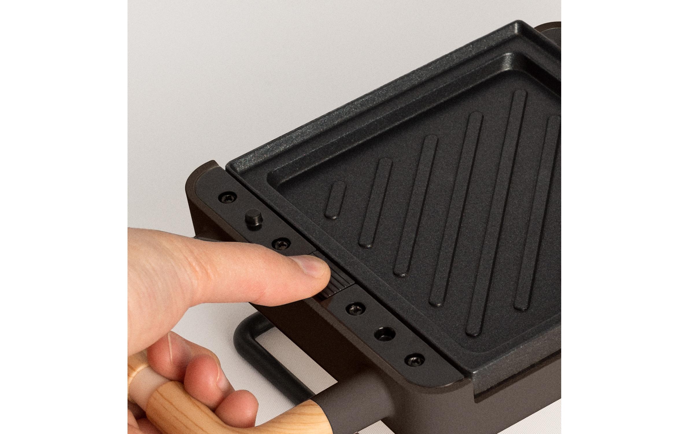 Create Waffeleisen Stone 2 in 1 Compact Braun