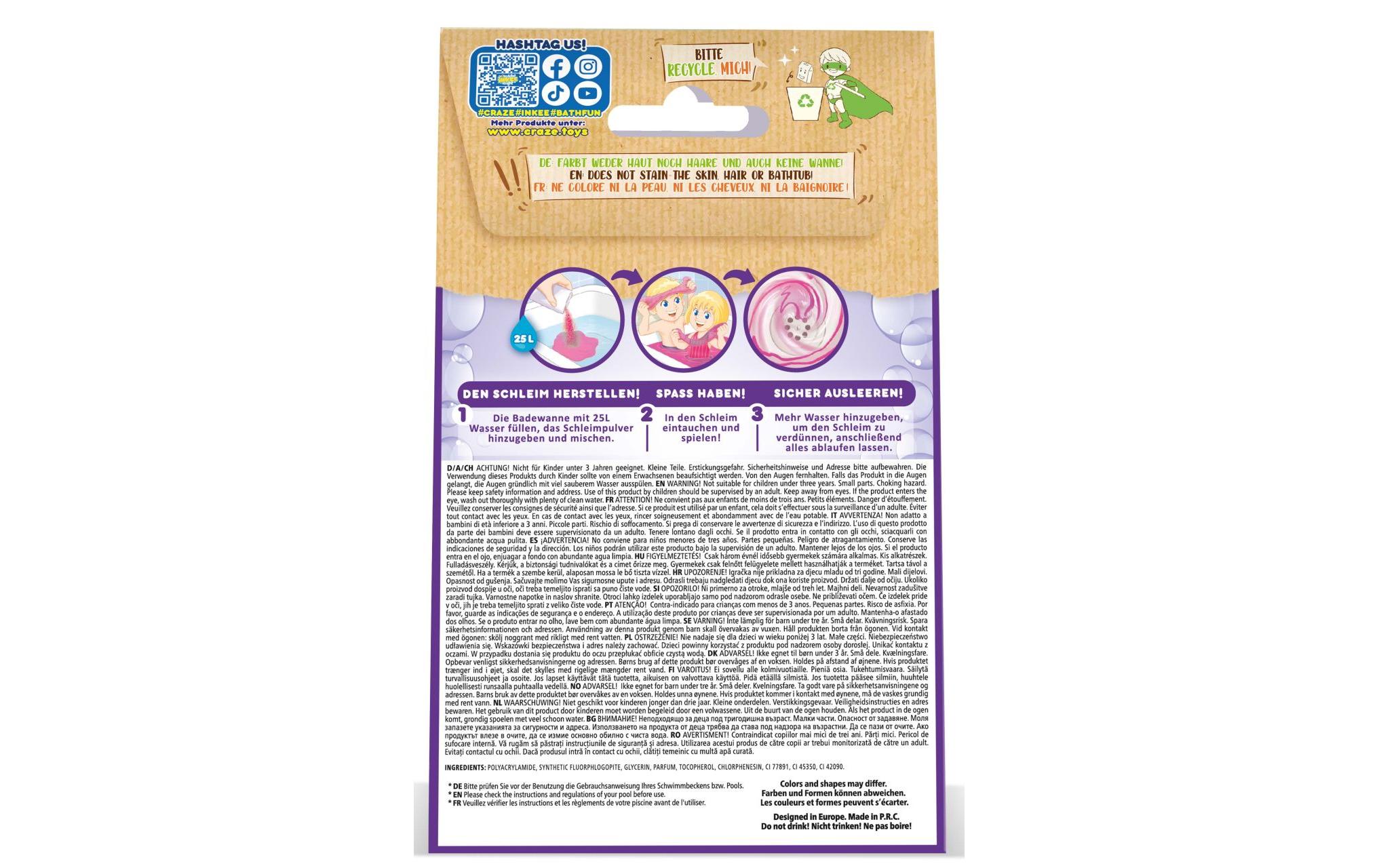 Craze Badespass Inkee Bade-Glibber-Schleim Unicorn 1 Stück Craze Badespass Inkee Bade-Glibber-Schleim Unicorn 1 Stück