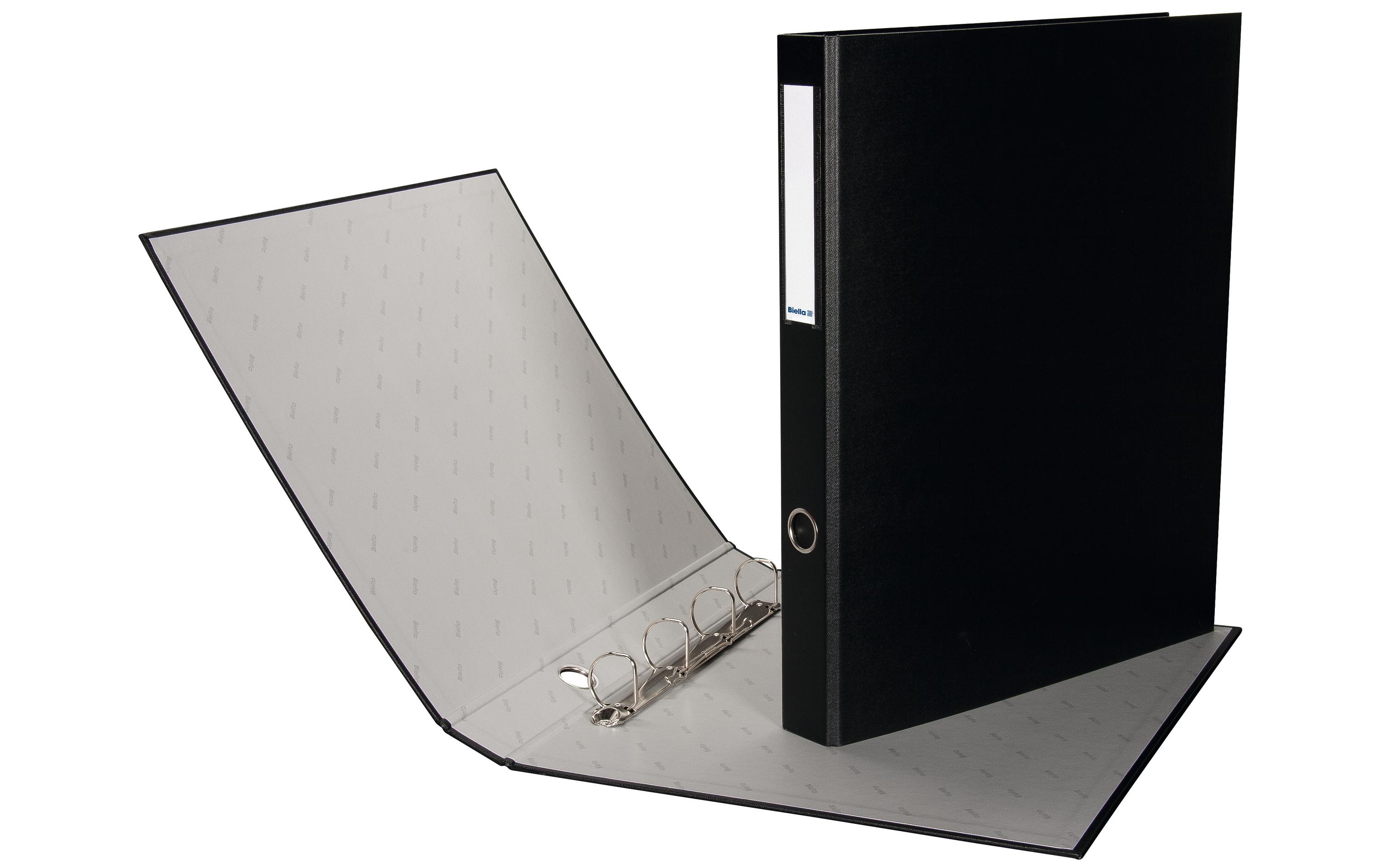 Biella Ringbuch A3 Plasti-Quatro 4 cm, Schwarz Biella Ringbuch A3 Plasti-Quatro 4 cm, Schwarz