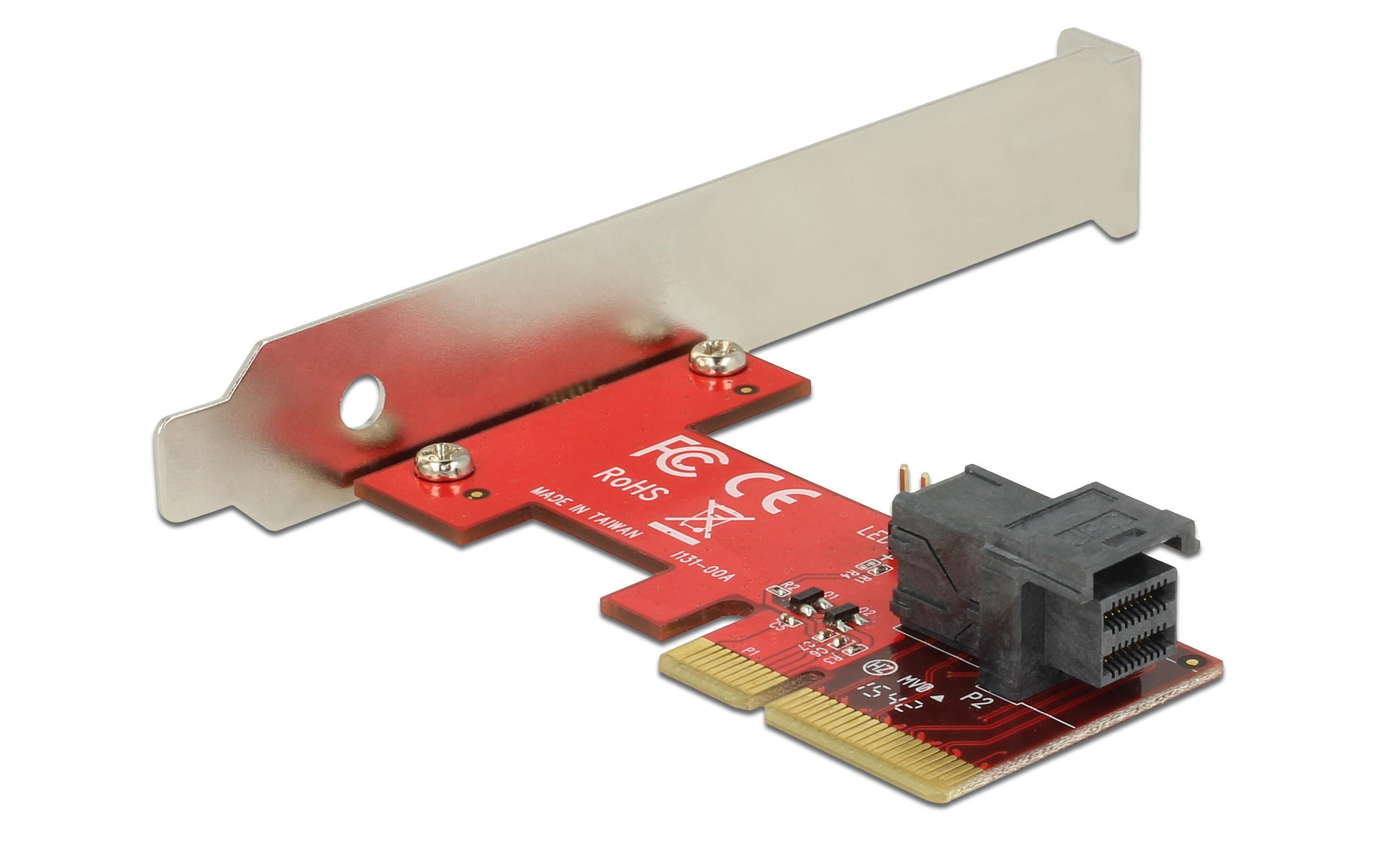 Delock Host Bus Adapter Controller PCI-ex4 - U.2 Bracket FH+LP
