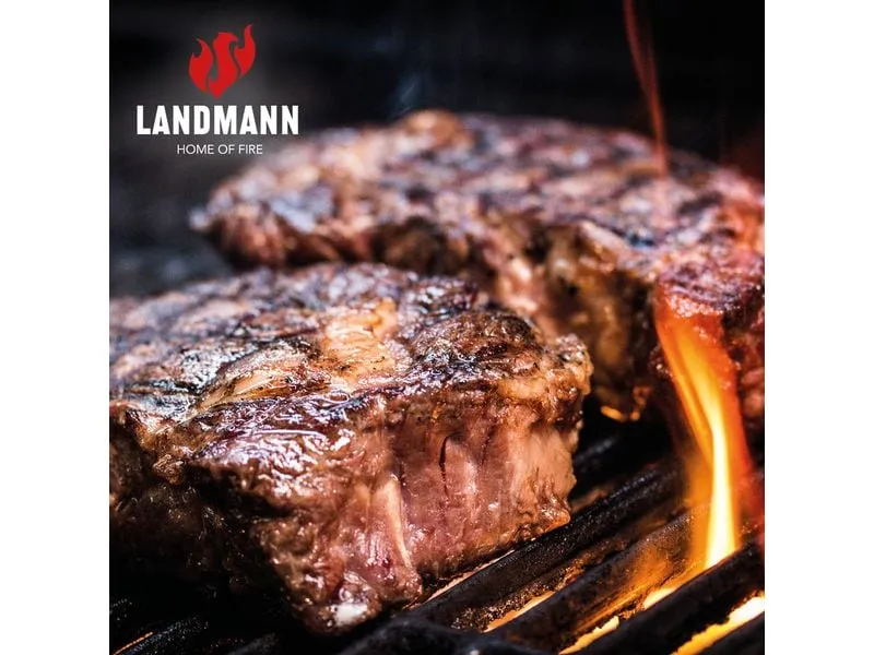 Landmann Gasgrill Black 2.0 104 cm, Stahl emalliert, Rost Edelstahl