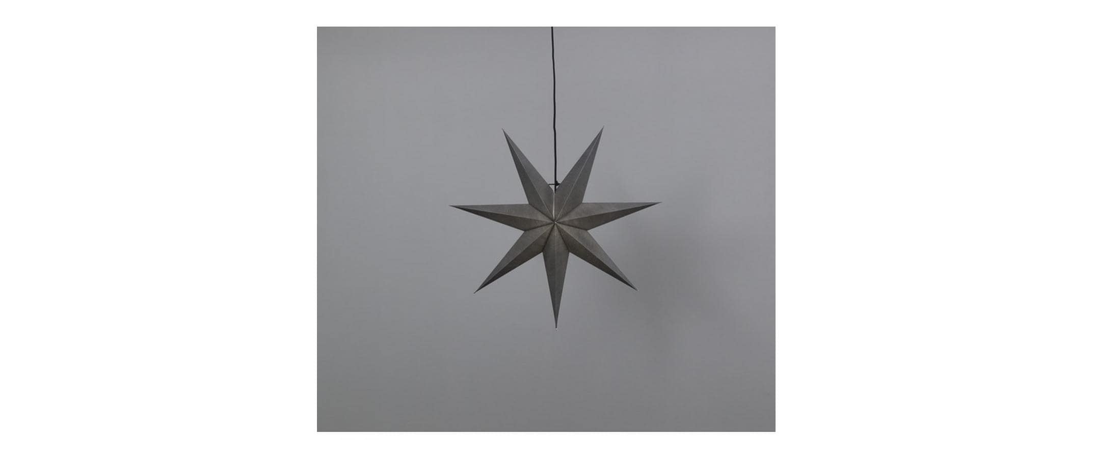 Star Trading LED-Stern Ozen Grau, 70 cm