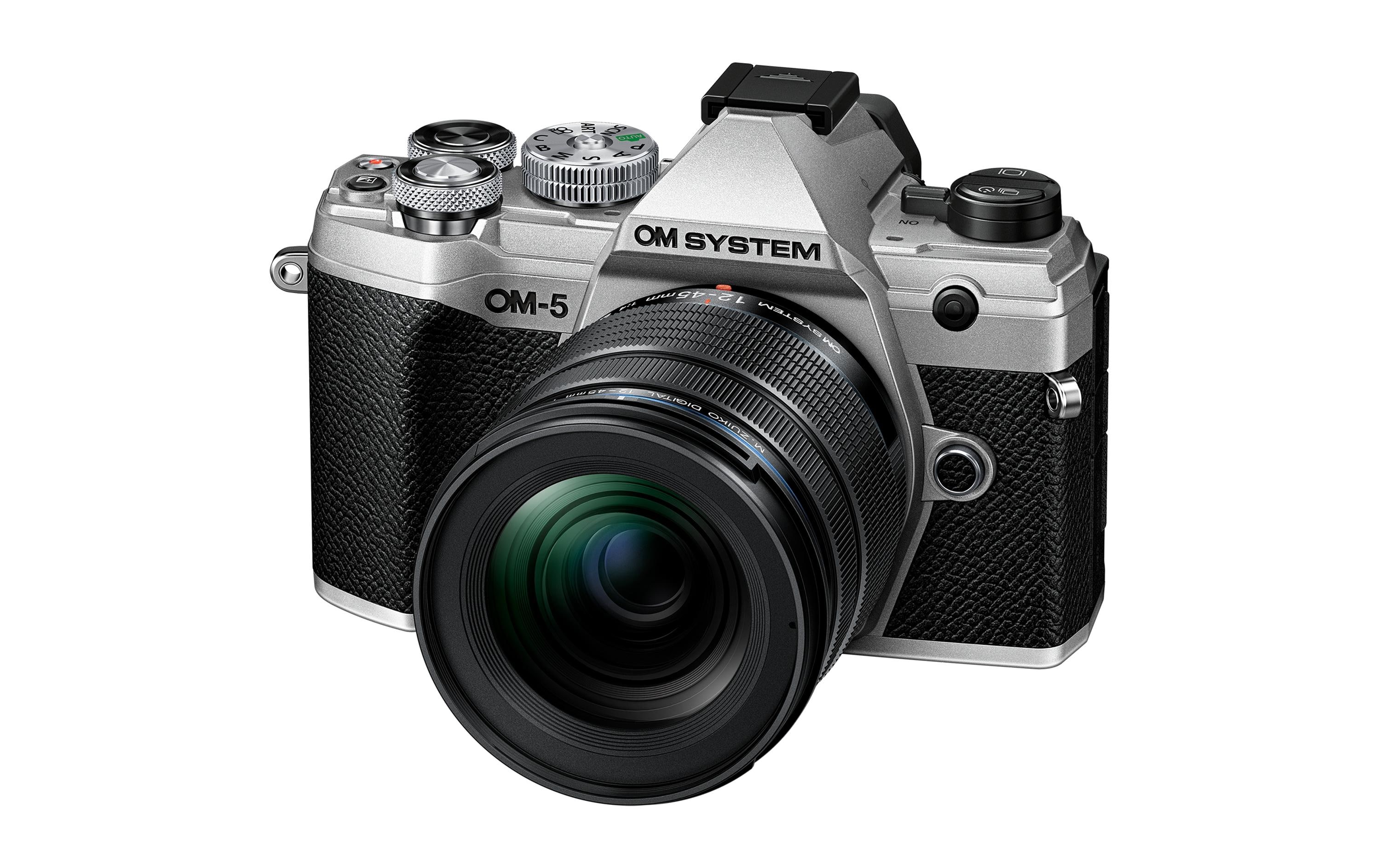 OM-System Fotokamera OM-5 M.Zuiko Digital ED 12-45 mm F/4 PRO Silber