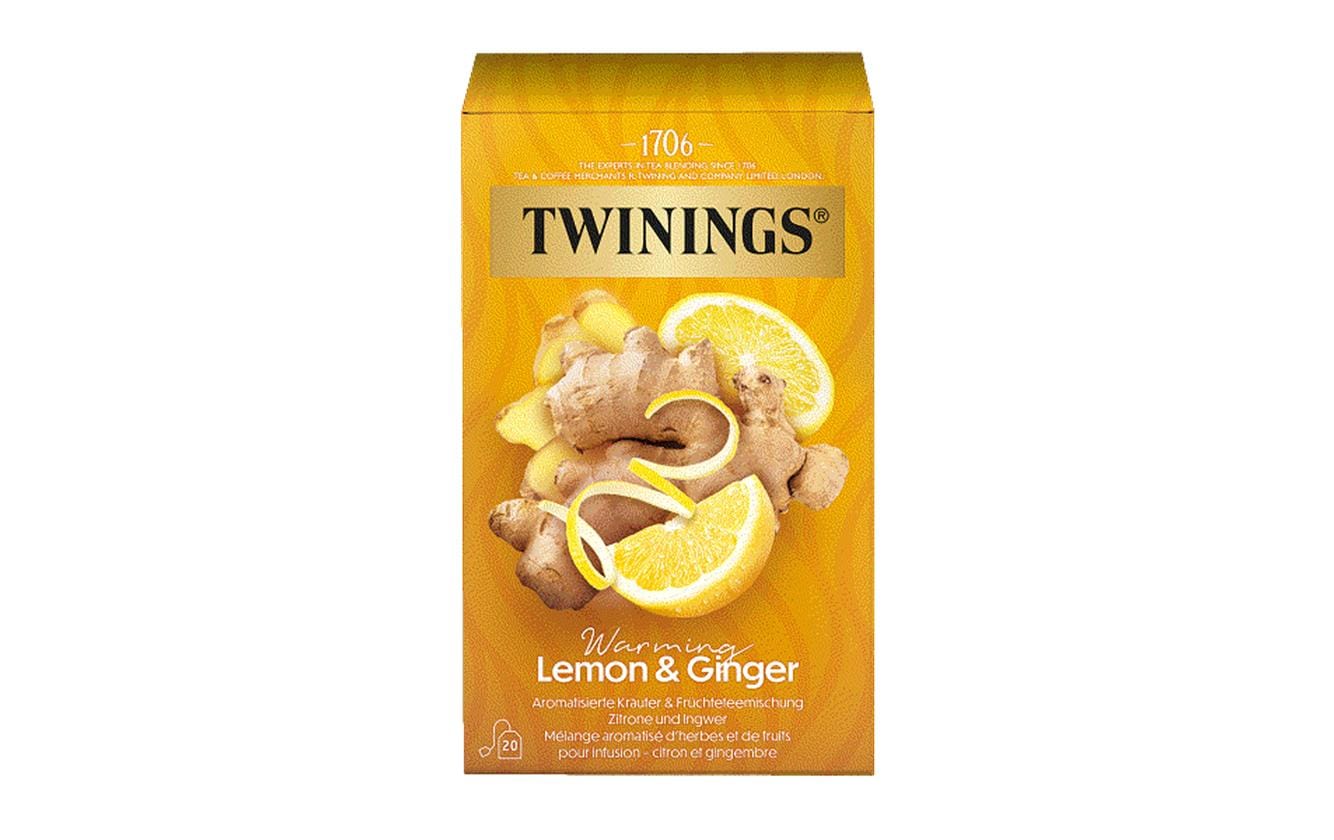 Twinings Teebeutel Zitrone & Ingwer 20 Stück