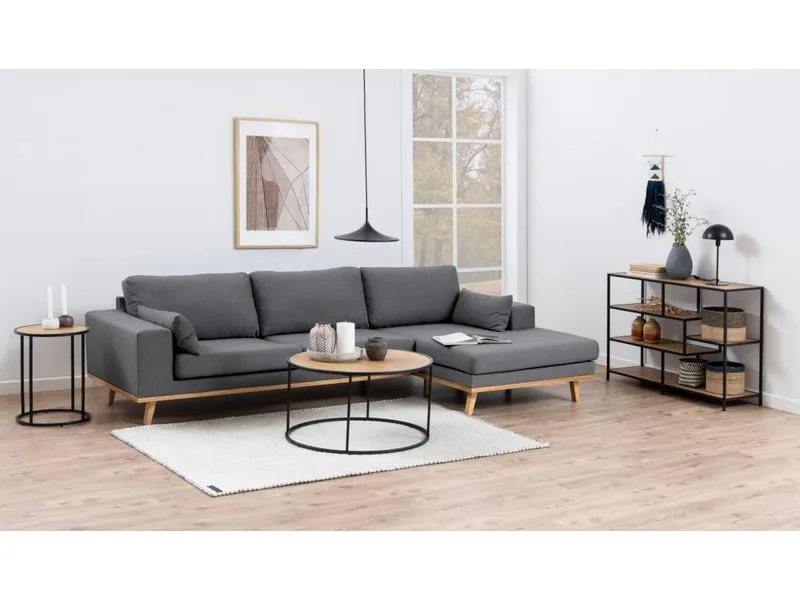 AC Design Beistelltisch Seaford Braun, Ø 40 x 55 cm