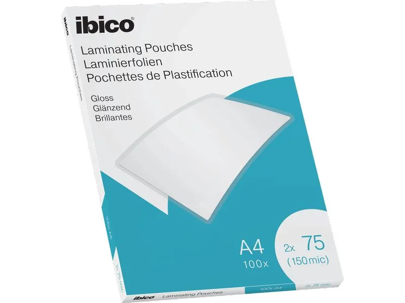 Ibico Laminierfolie Premium A4 75 µm, glänzend, 4 x 100 Stück