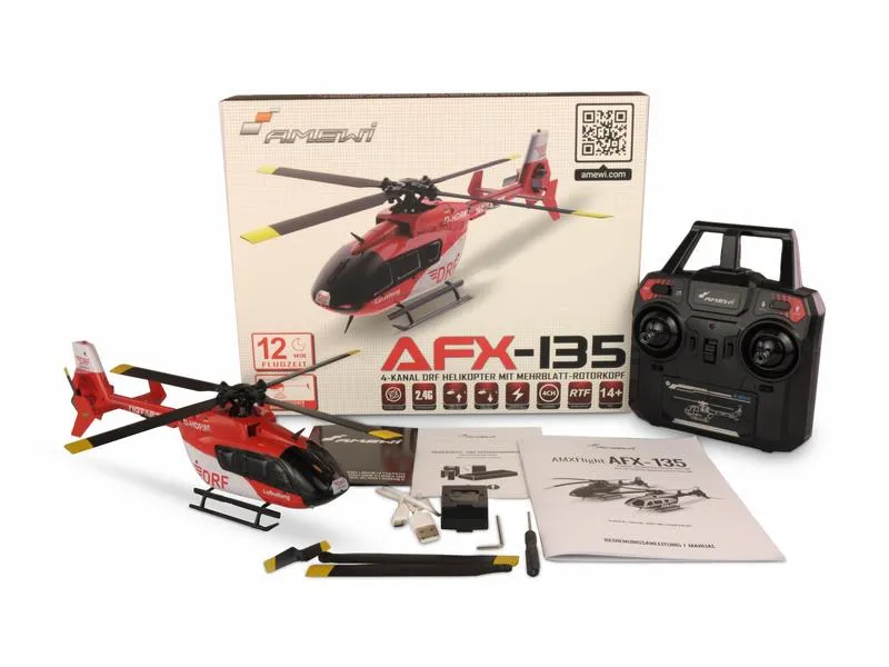 Amewi Helikopter AFX-135 DRF 4-Kanal Singlerotor RTF Amewi Helikopter AFX-135 DRF 4-Kanal Singlerotor RTF