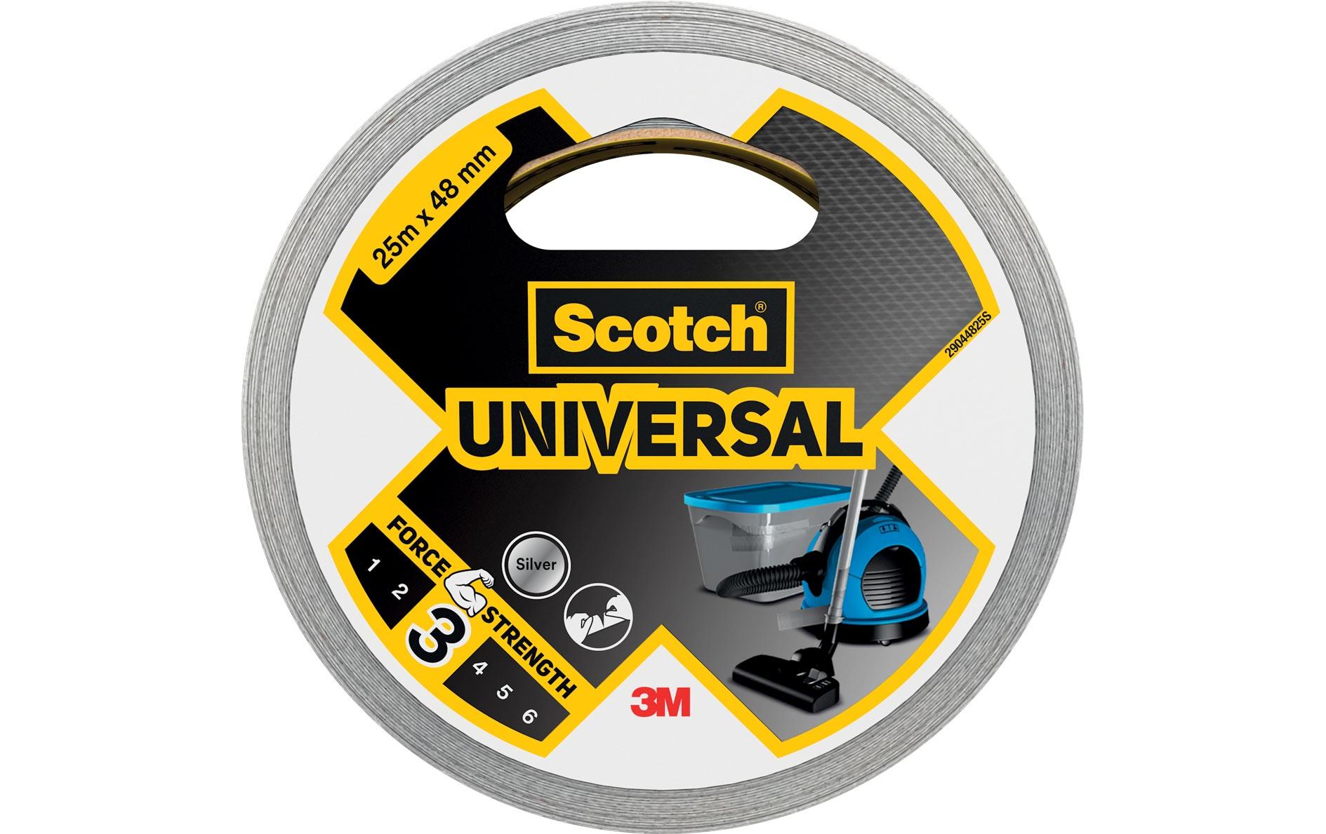 3M Klebeband Scotch Universal 48 mm x 25 m, Silber