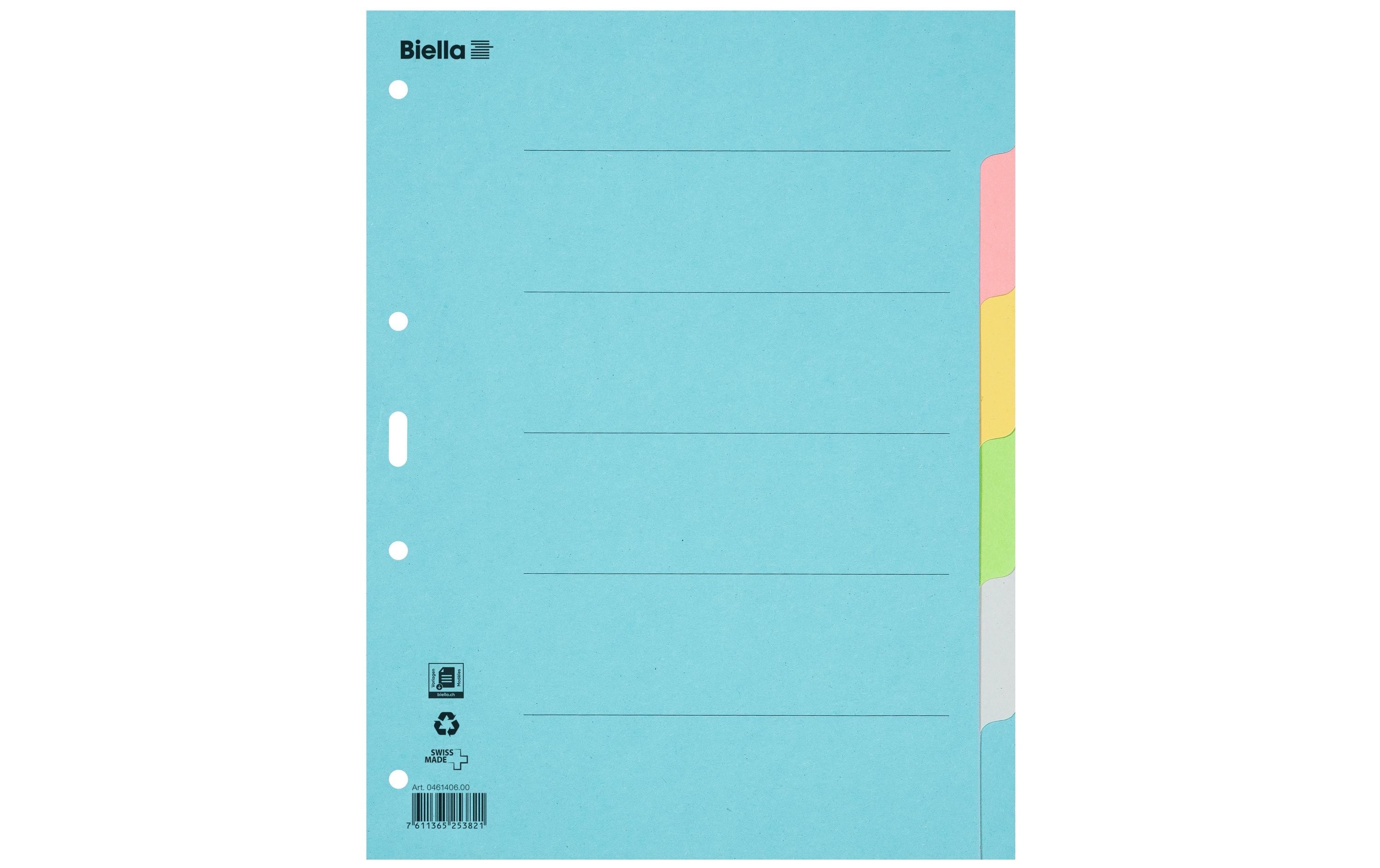 Biella Register A4 Karton 6-teilig Biella Register A4 Karton 6-teilig