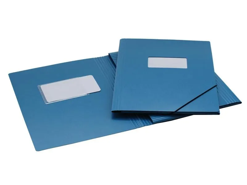 EROLA Gummibandmappe Pressspan A4 Blau