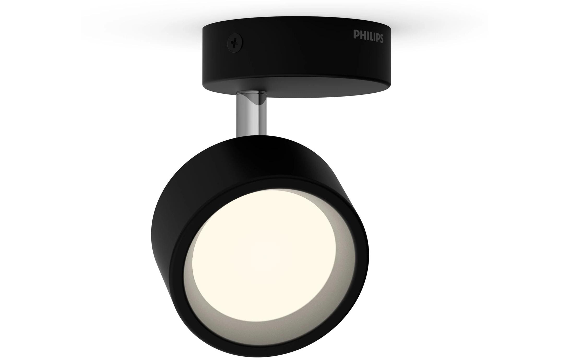 Philips Aufbauspot Bracia 1 x 5.5W 2700K Schwarz Philips Aufbauspot Bracia 1 x 5.5W 2700K Schwarz