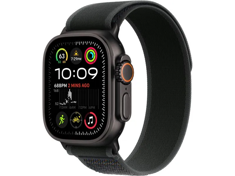 Apple Watch Ultra 2 Black Titanium Trail Loop Schwarz M/L Apple Watch Ultra 2 Black Titanium Trail Loop Schwarz M/L