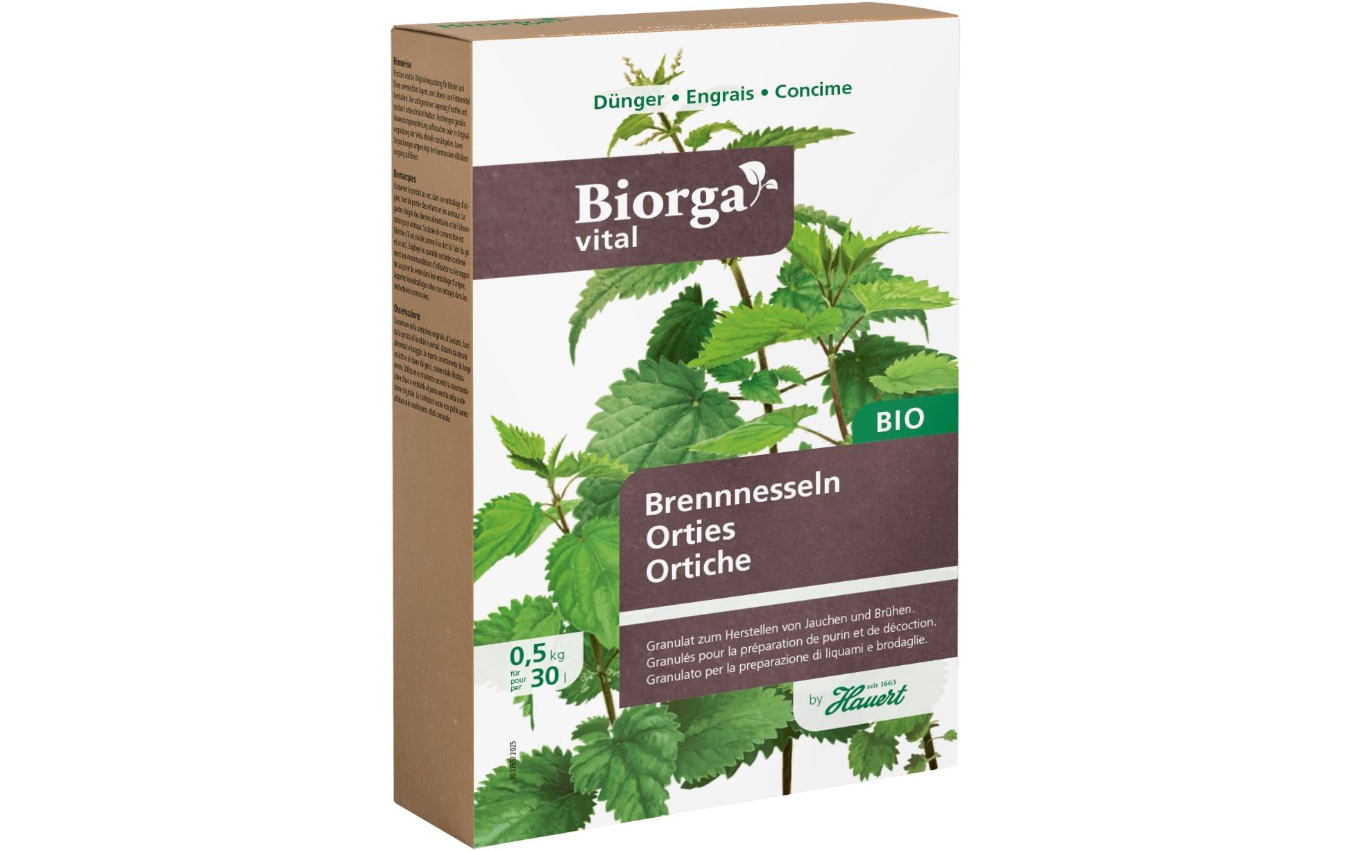 Hauert Biorga Vital Brennnesseln 0.5 kg Hauert Biorga Vital Brennnesseln 0.5 kg