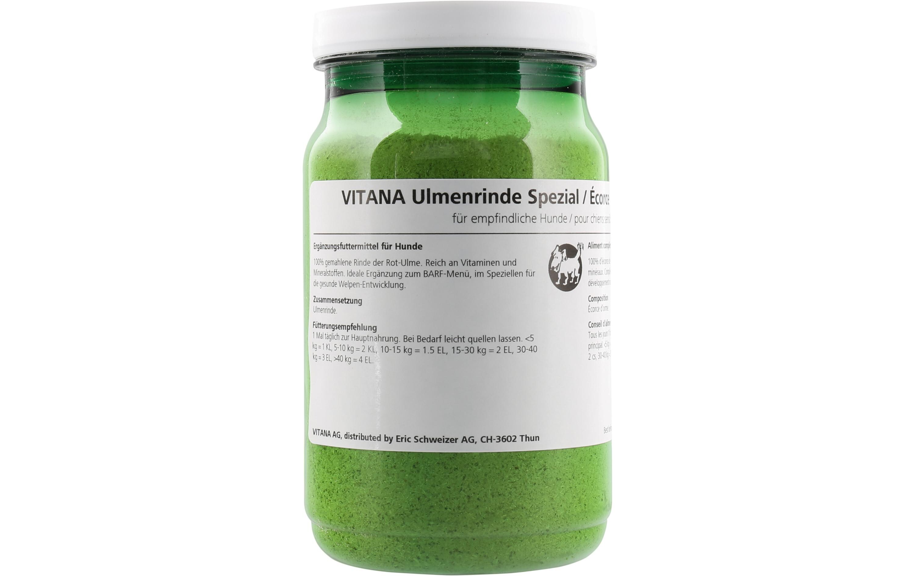 Vitana Hunde-Nahrungsergänzung Ulmenrinde Spezial, 75 g Vitana Hunde-Nahrungsergänzung Ulmenrinde Spezial, 75 g