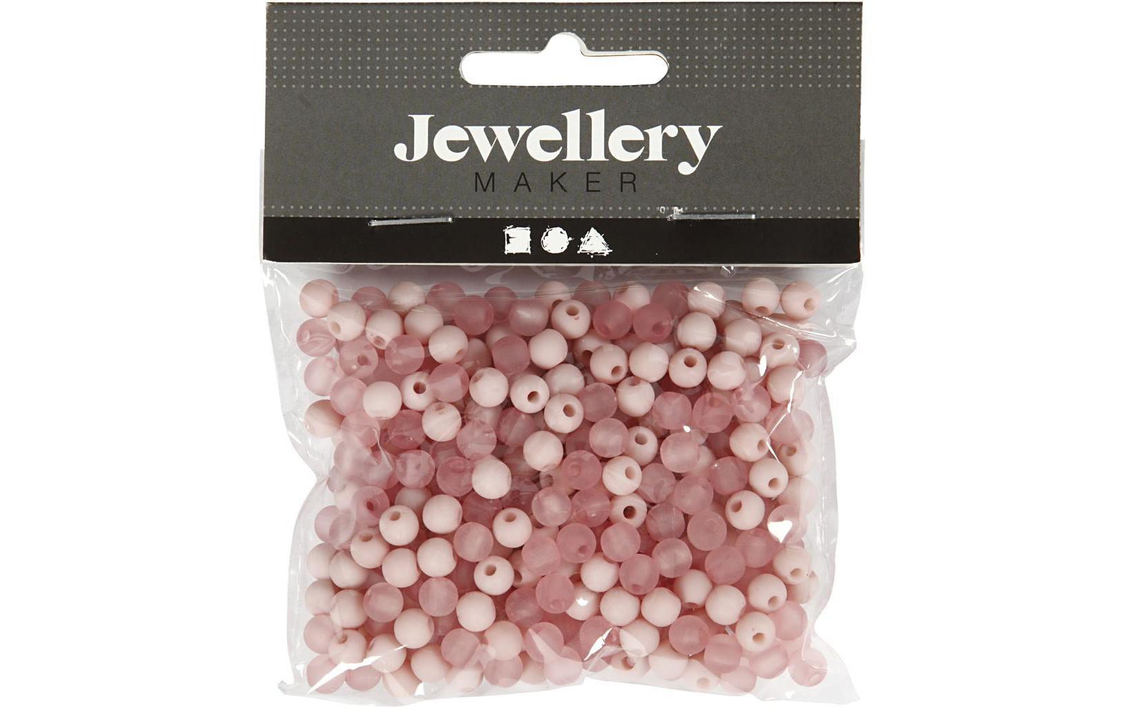 Creativ Company Kunststoffperlen 6 mm, Rosa, 150 Stk. Creativ Company Kunststoffperlen 6 mm, Rosa, 150 Stk.