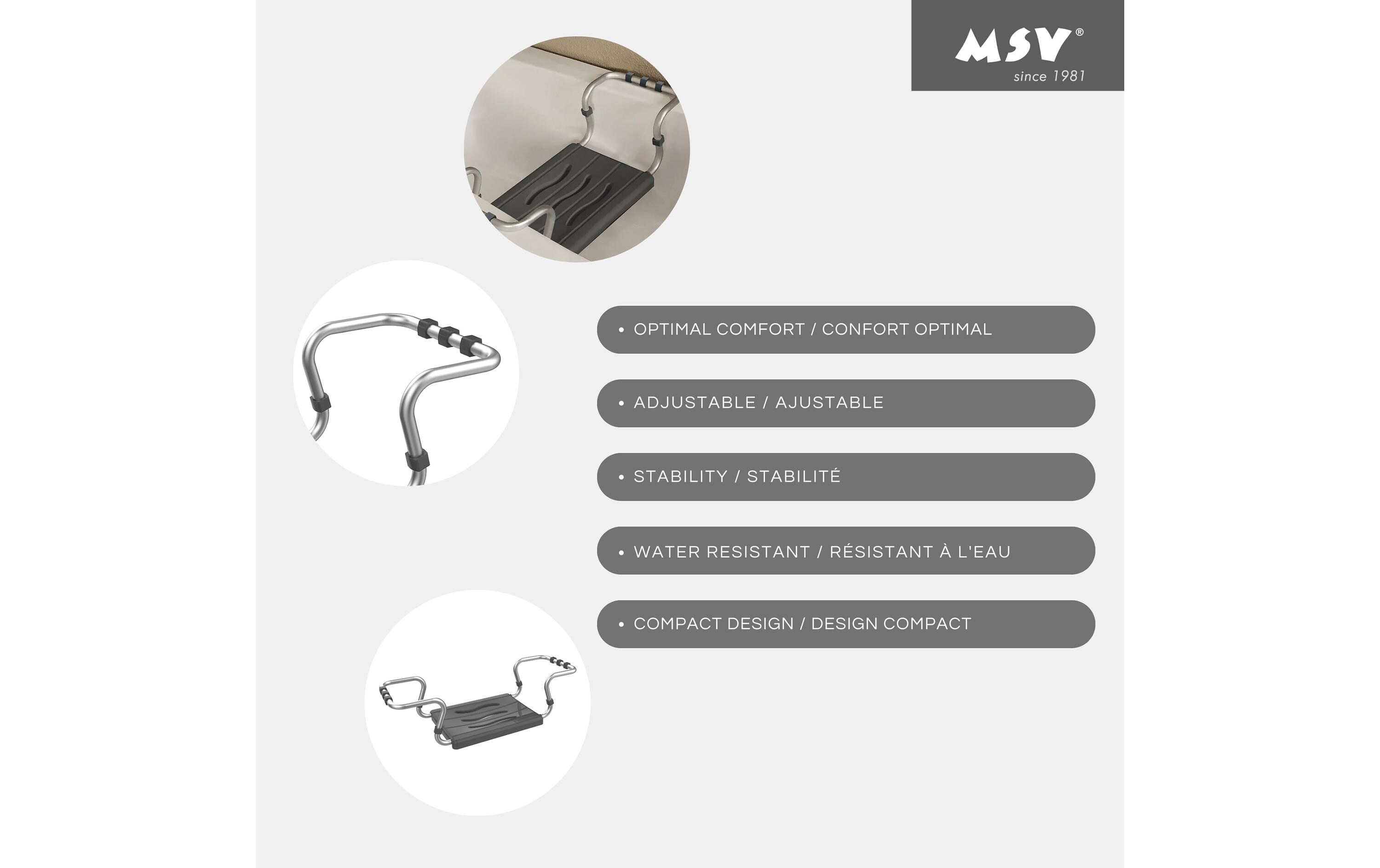 MSV Badewannensitz Dunkelgrau