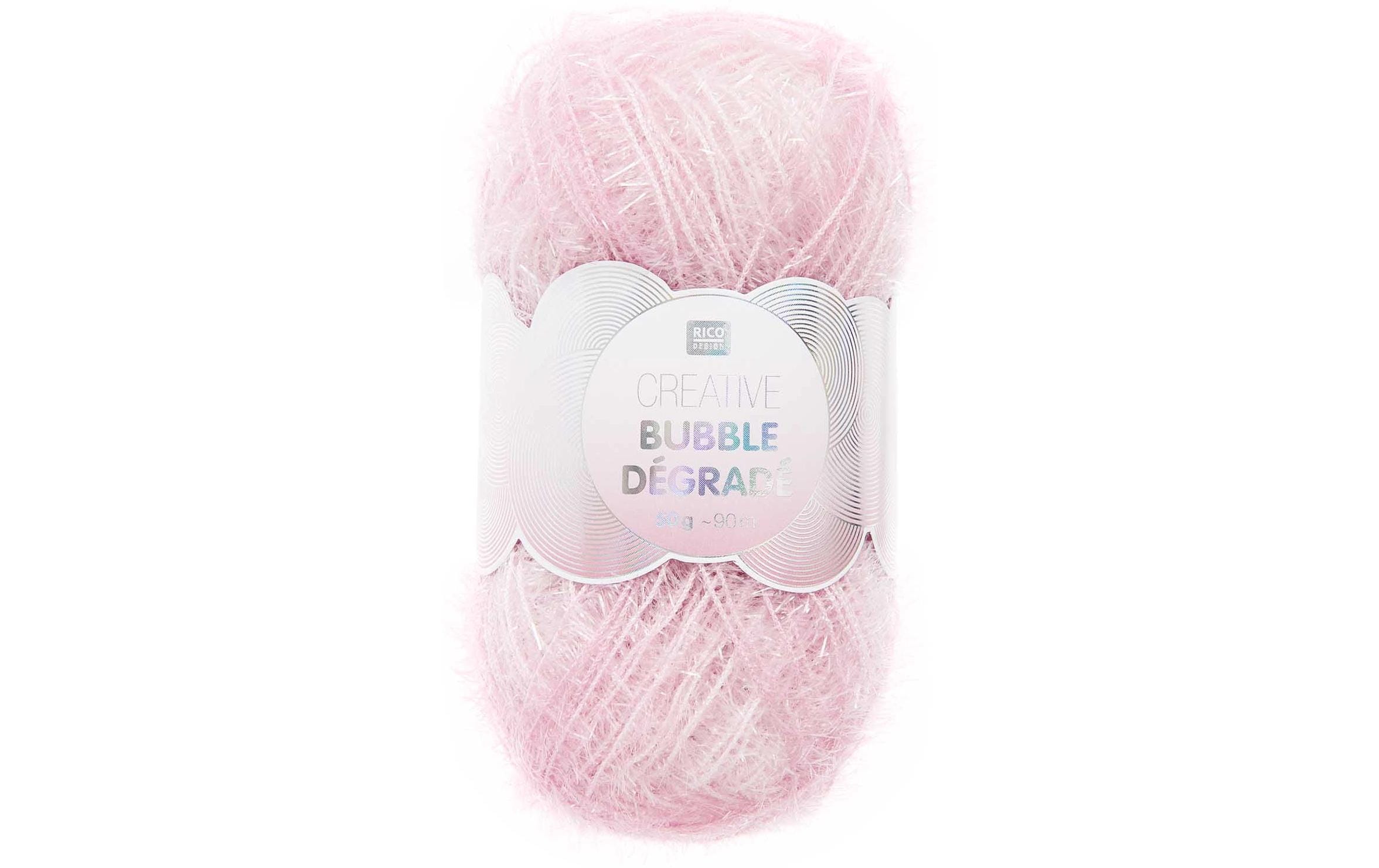 Rico Design Wolle Creative Bubble Dégradé 50 g / 90 m, Rosa