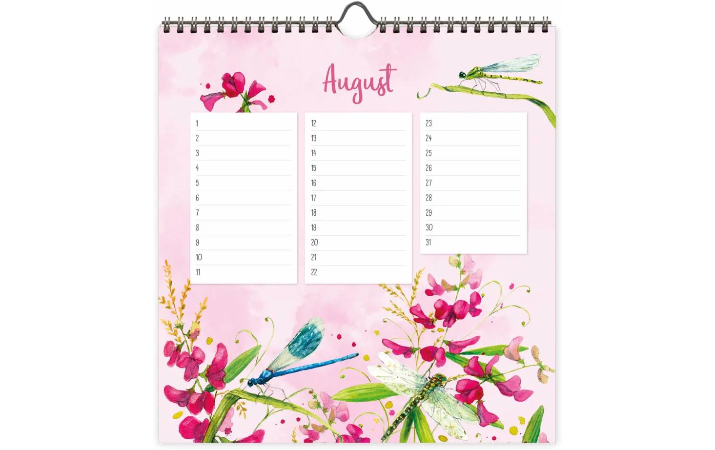 Grätz Geburtstagskalender Blumenwiese 20 x 20.5 x 0.5 cm