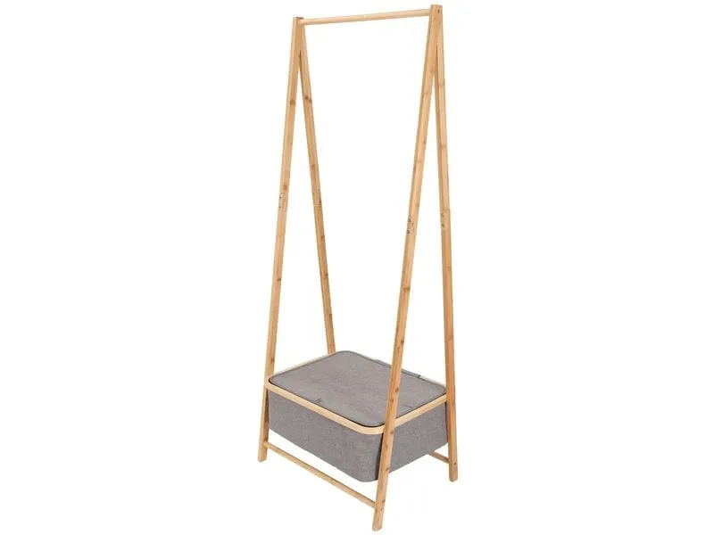 Lumaland Lumaland Kleiderständer aus Bambus 159 x 60 x 45 cm Grau Lumaland Lumaland Kleiderständer aus Bambus 159 x 60 x 45 cm Grau