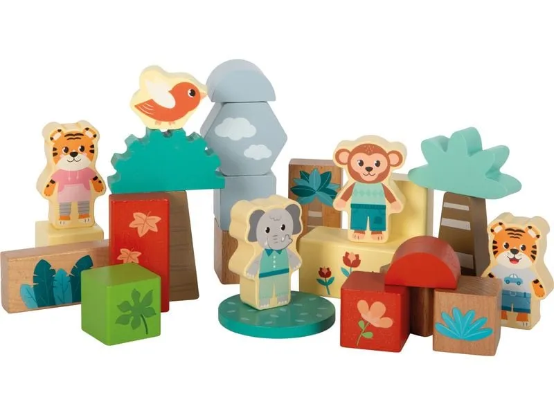 small foot Holzbausteine Jungle Friends 50 Teile small foot Holzbausteine Jungle Friends 50 Teile