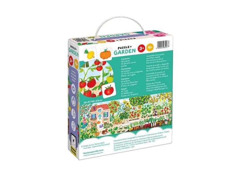Banana Panda Puzzle + Garten Garten Puzzle Pappe 40 Teile Banana Panda Puzzle + Garten Garten Puzzle Pappe 40 Teile