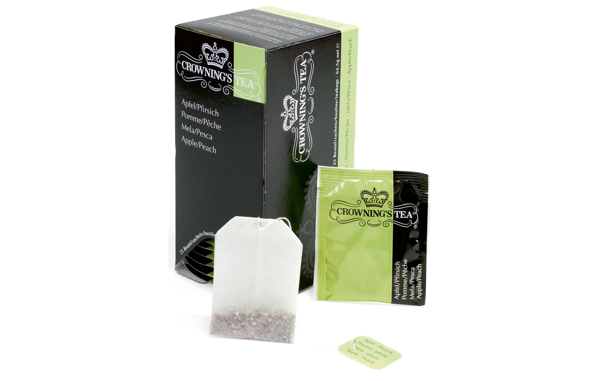 Crowning’s Tea Teebeutel Apfel/Pfirsich 25 Stück