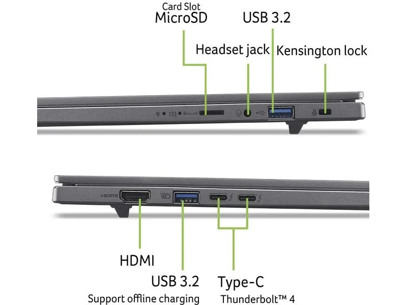 Acer Notebook Aspire 16 AI OLED(A16-52M-53Y8)U5 226 V,16 GB,512GB