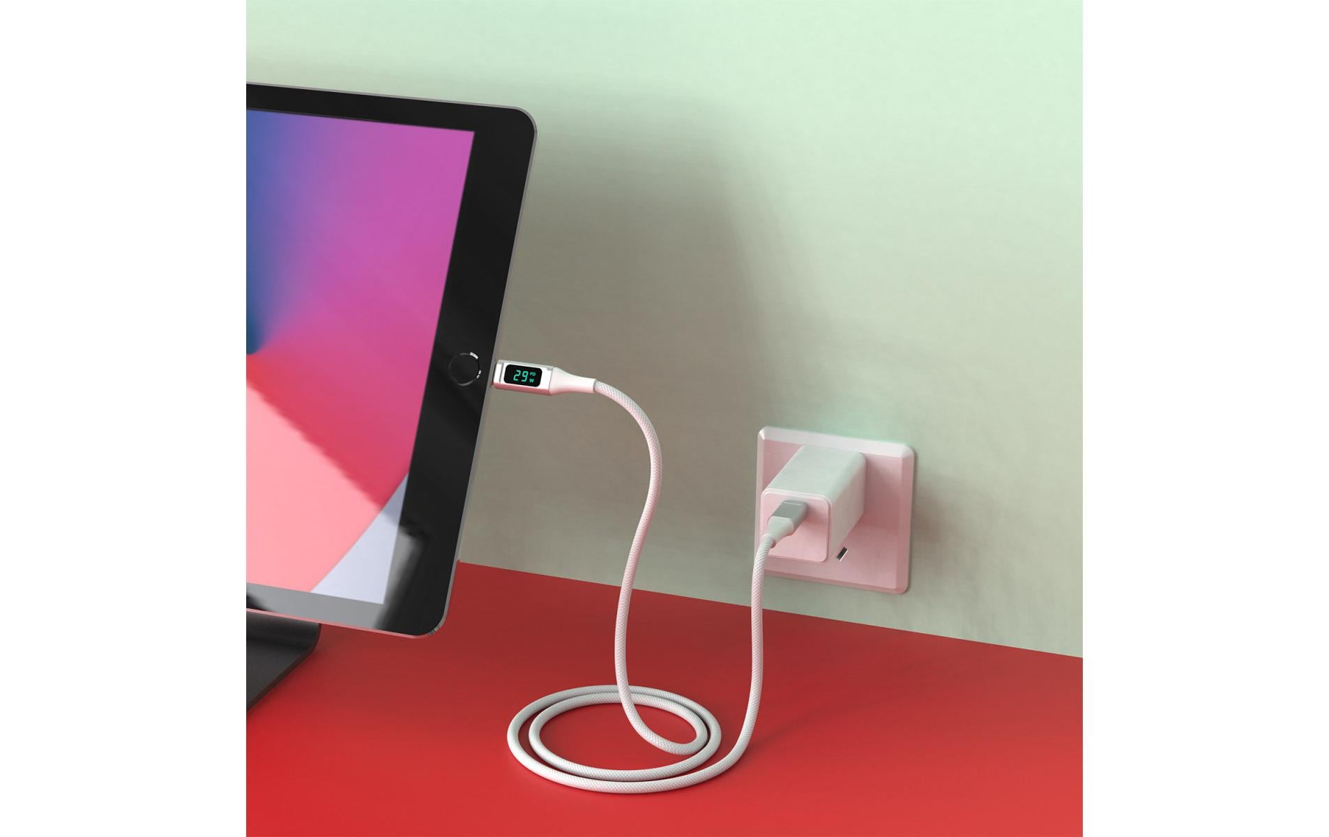 4smarts USB 2.0-Kabel DigitCord bis 30W USB C - Lightning 1.5 m