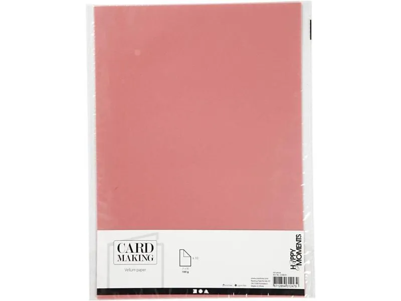 Creativ Company Transparentpapier Pergament A4, 10 Blatt, Rosa Creativ Company Transparentpapier Pergament A4, 10 Blatt, Rosa