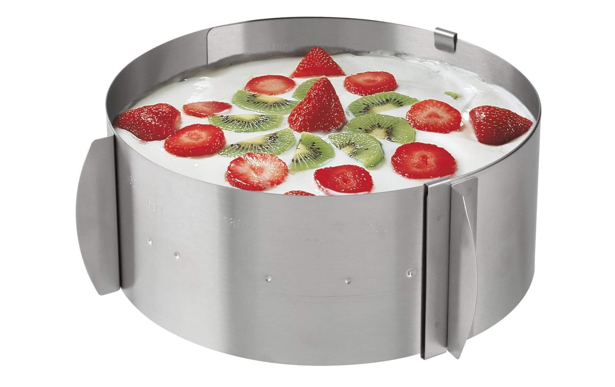 Zenker Backrahmen Silber, Rund