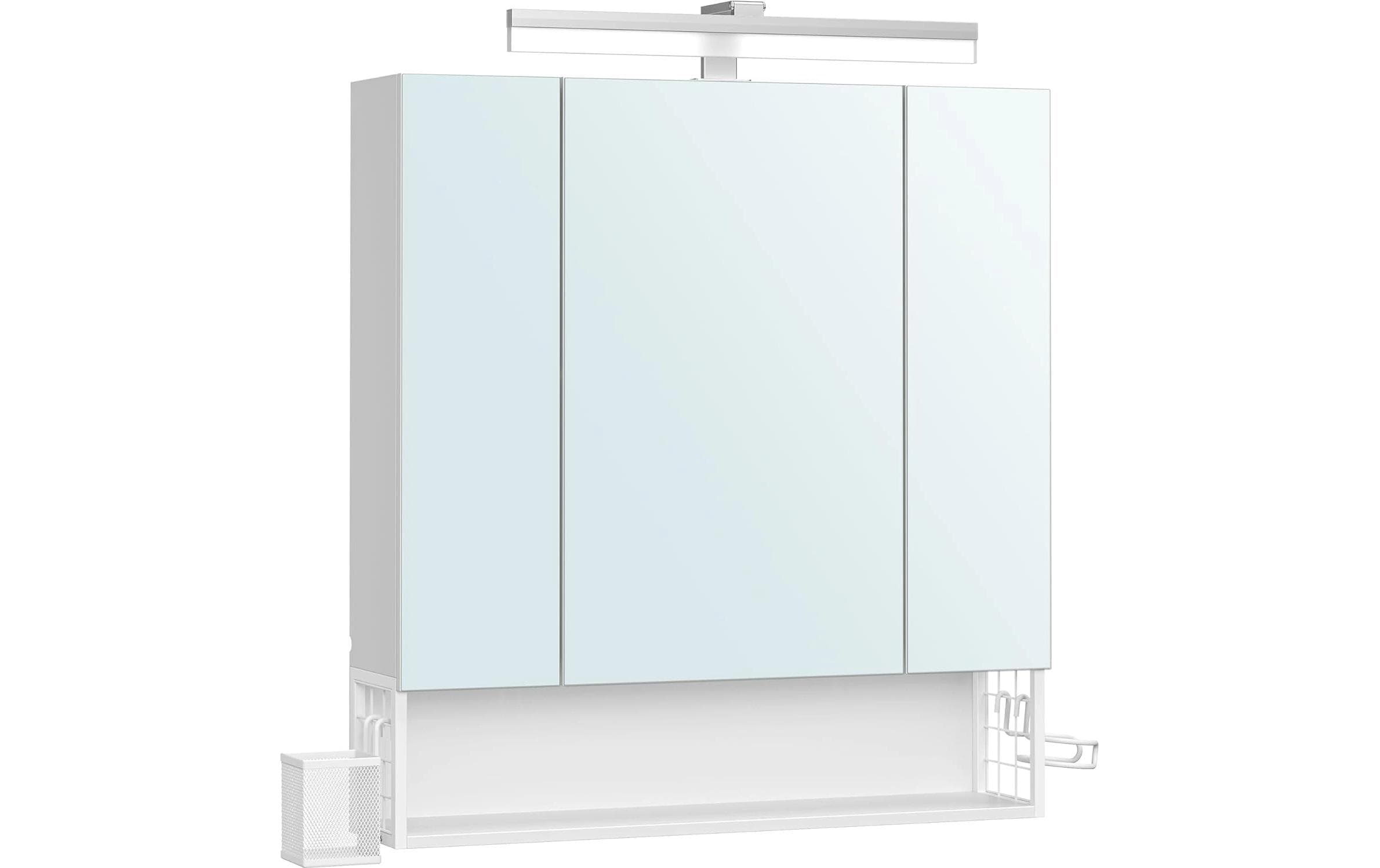 VASAGLE Spiegelschrank 16,5 x 70 x 75 cm