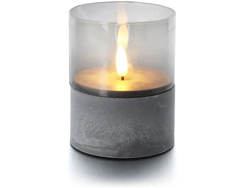 balthasar LED Kerze Gracia, Grau