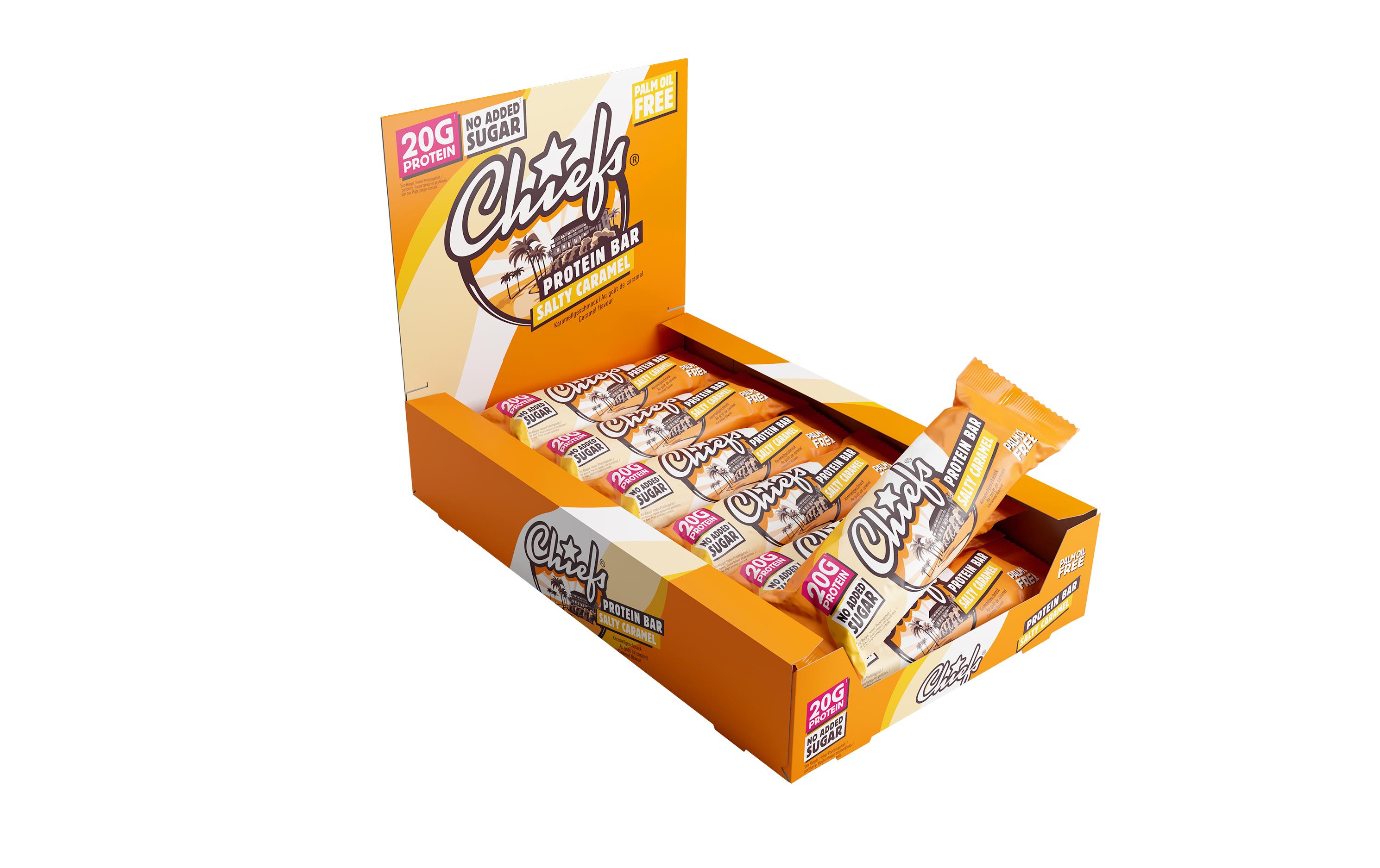Chiefs Riegel Salty Caramel 12 x 55 g
