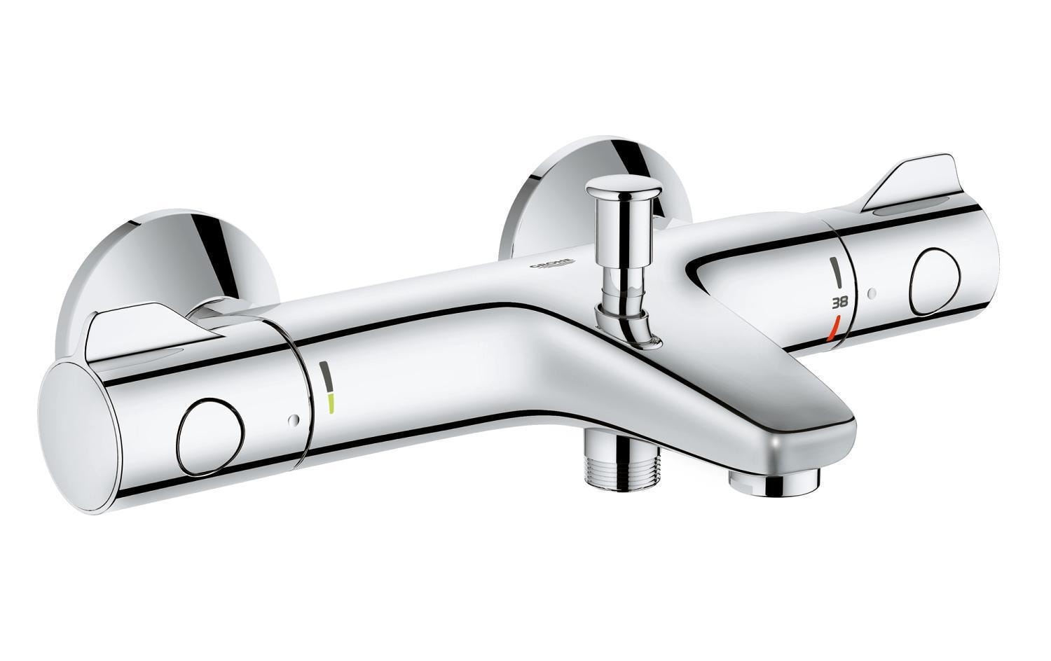 GROHE Badewannenarmatur Grohtherm 800 1/2, Chrom GROHE Badewannenarmatur Grohtherm 800 1/2, Chrom