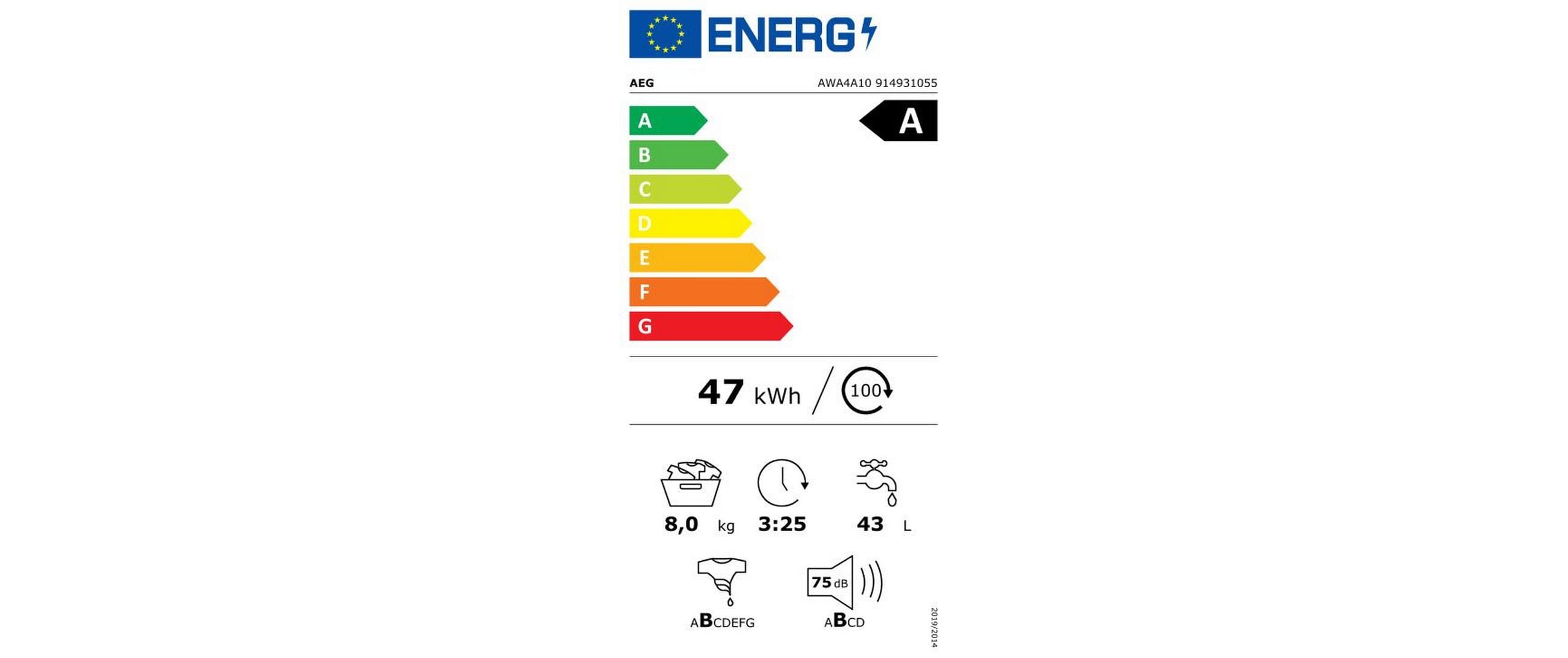 AEG by Electrolux Waschmaschine AWA4A10 Links