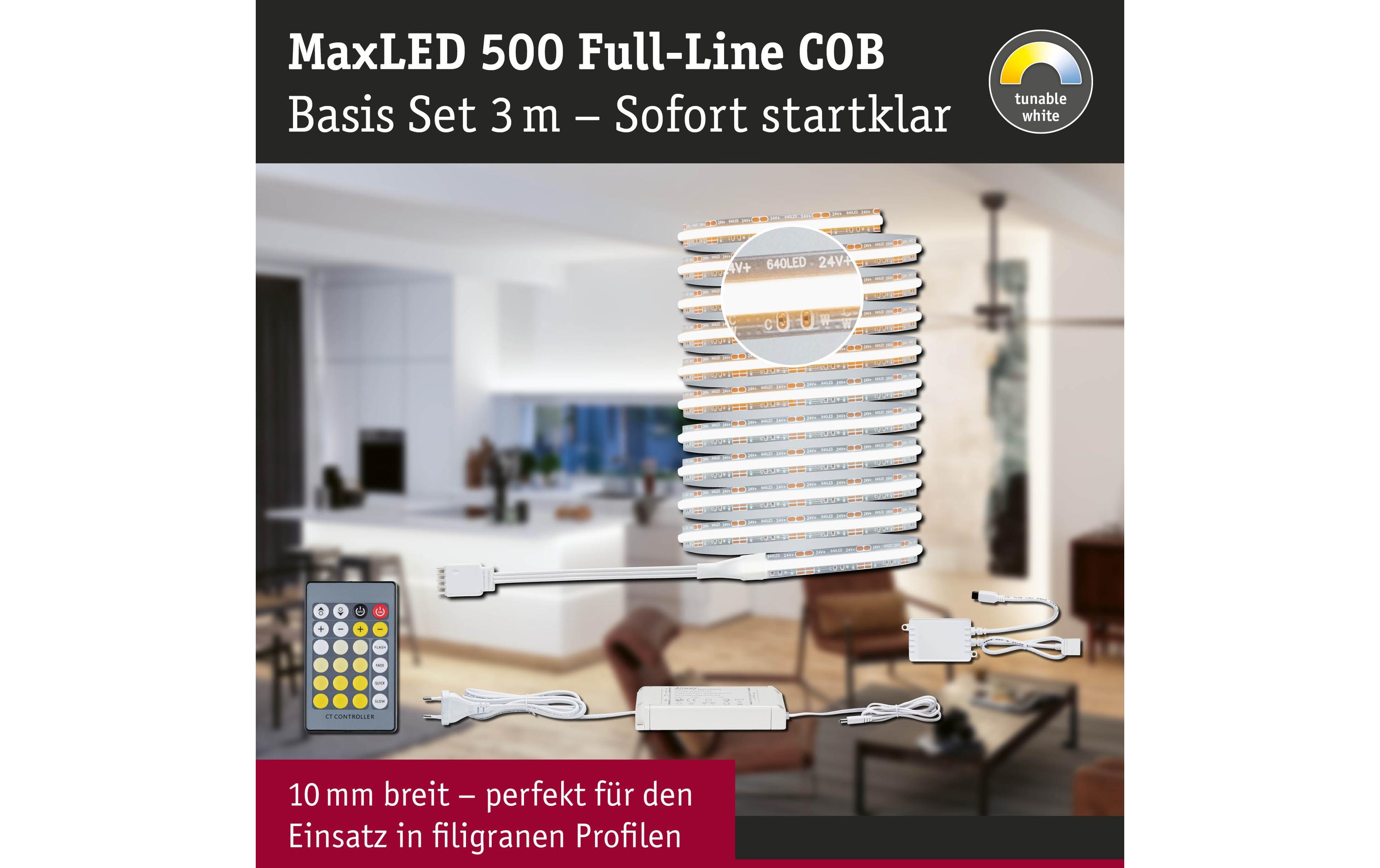 Paulmann MaxLED 500 LED Strip Full-Line COB Basisset