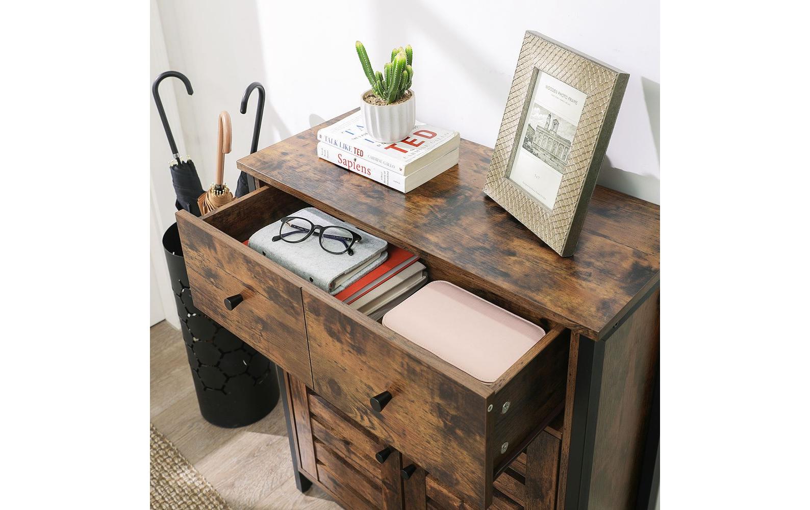 VASAGLE Kommode 80 x 68.6 cm, Braun