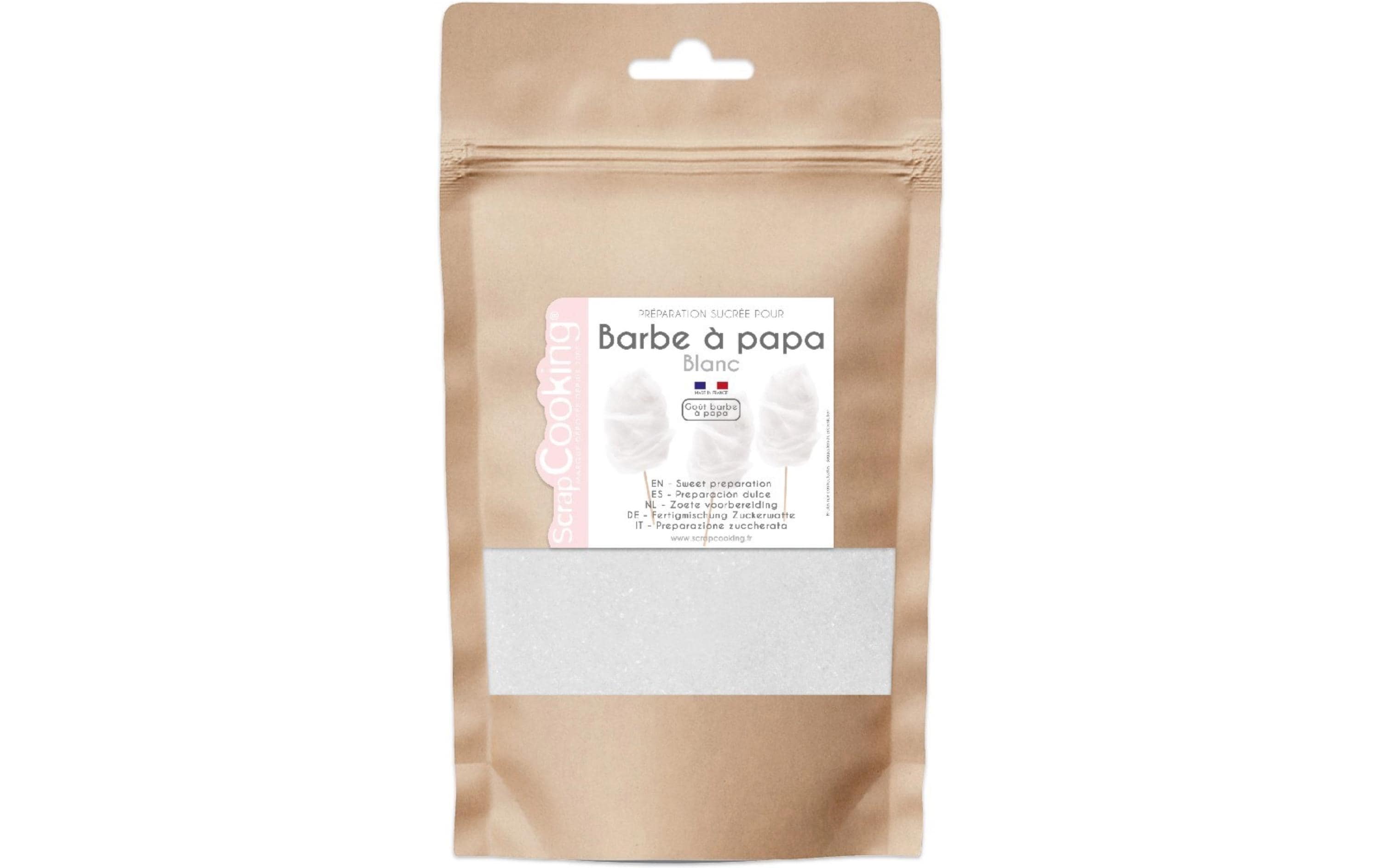 ScrapCooking Fertigmischung Zuckerwatte Bonbongeschmack Weiss 160 g