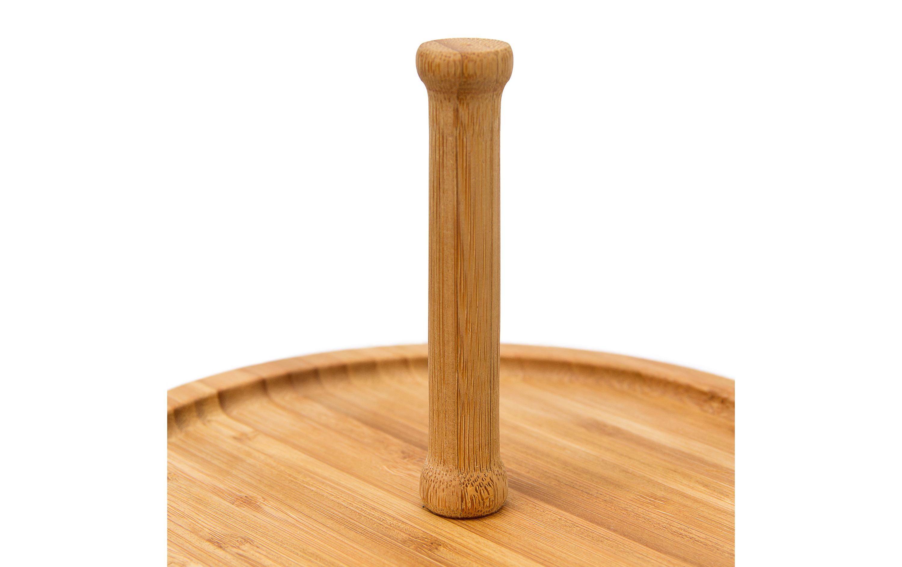 relaxdays Etagere 3-stufig, Hellbraun