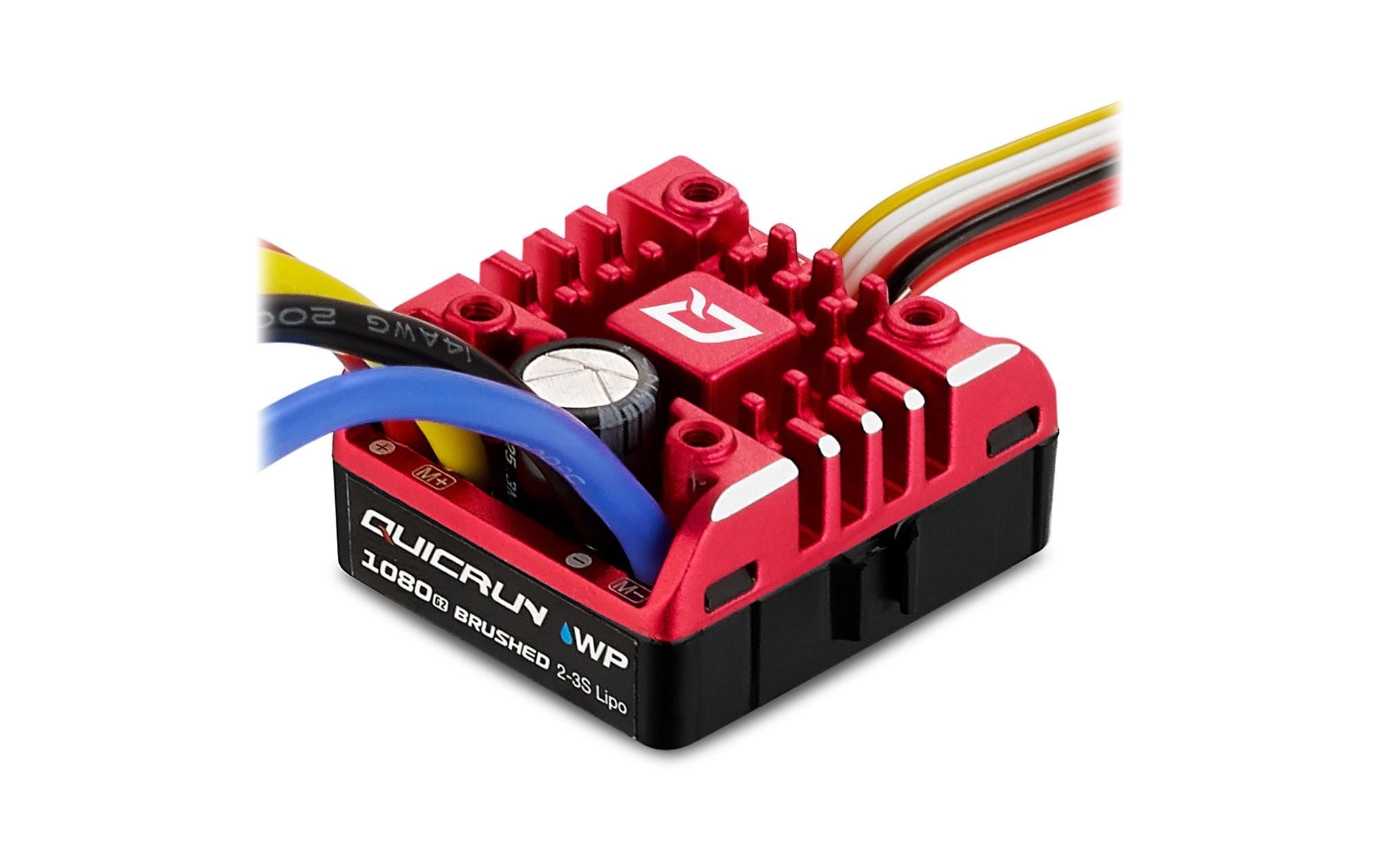Hobbywing Brushed Regler QuicRun WP1080-G2 Crawler 80A, 2-3S Hobbywing Brushed Regler QuicRun WP1080-G2 Crawler 80A, 2-3S