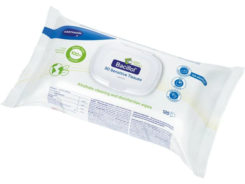 Bacillol 30 Sensitive Green Tissues 120 Stück