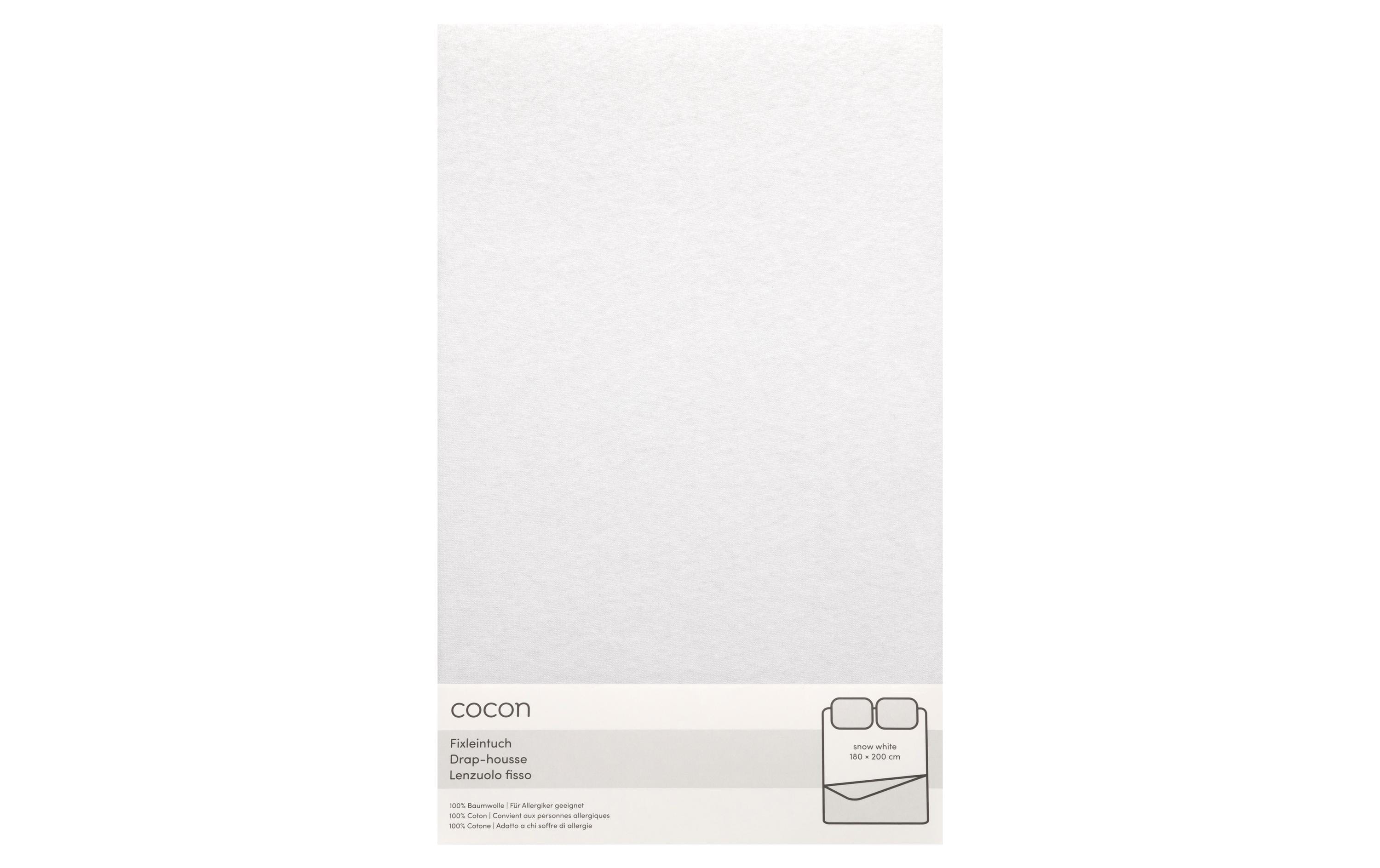 COCON Fixleintuch 180-200 x 200 cm, Edelweiss