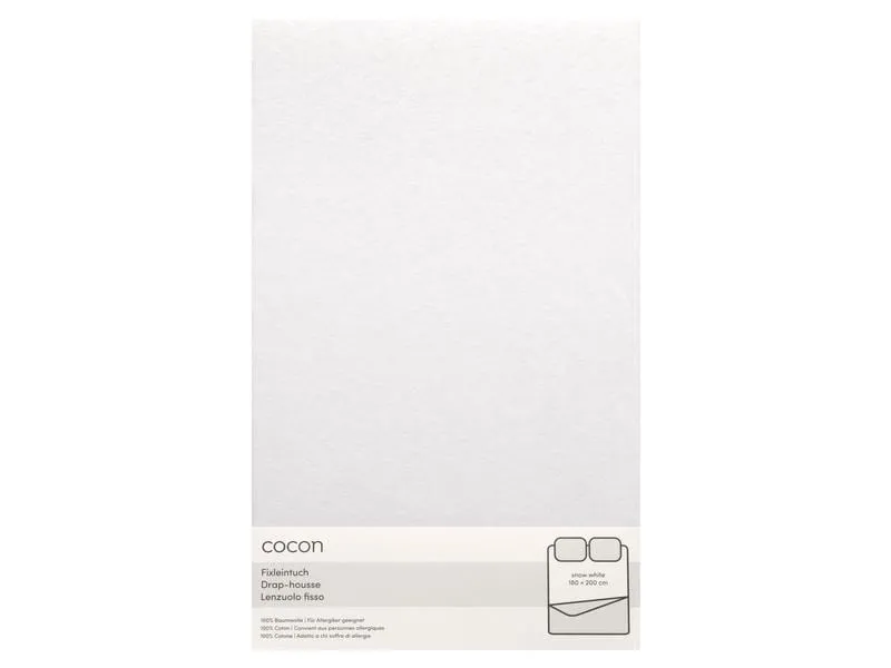 COCON Fixleintuch 180-200 x 200 cm, Edelweiss COCON Fixleintuch 180-200 x 200 cm, Edelweiss